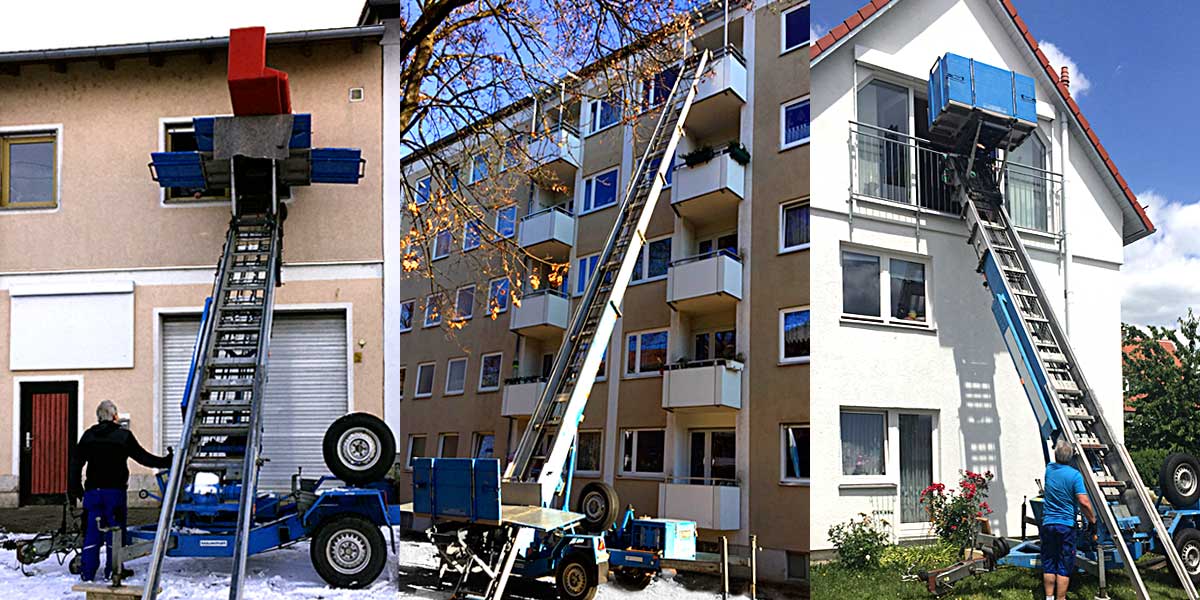 Umzug-Service mit Möbelaufzug und Möbelaufzug-Verleih