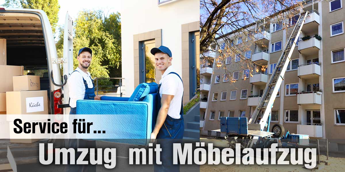 Umzug-Service und Möbelaufzug mit Möbelaufzug-Verleih 