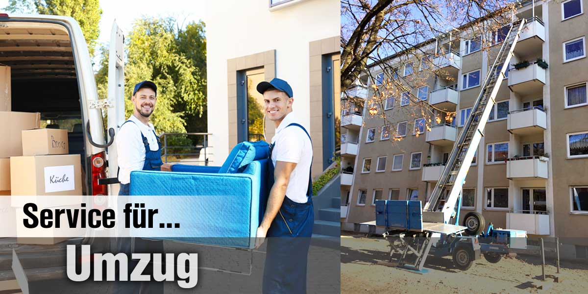 Umzug-Service und Möbelaufzug mit Möbelaufzug-Verleih